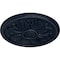 Ekena Millwork Kaya Ceiling Medallion (Fits Canopies up to 5 1/4"), Hnd-Painted Midnight Dream, 23 5/8"OD x 1 1/2"P CM23KAMDF - alternate 2